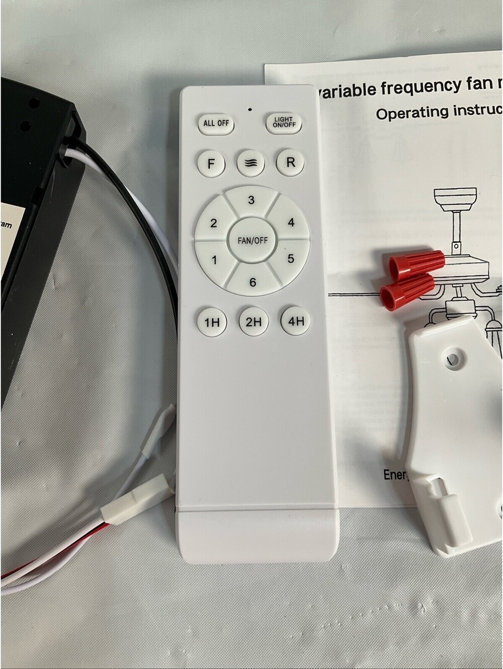 Universal Ceiling Fan Remote Control Kit Replacement, 6-Speed & Timing, Remote - Picture 5 of 7